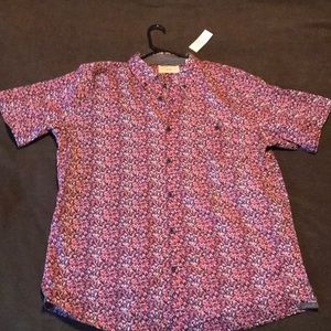 XL Flowered Dress Shirt